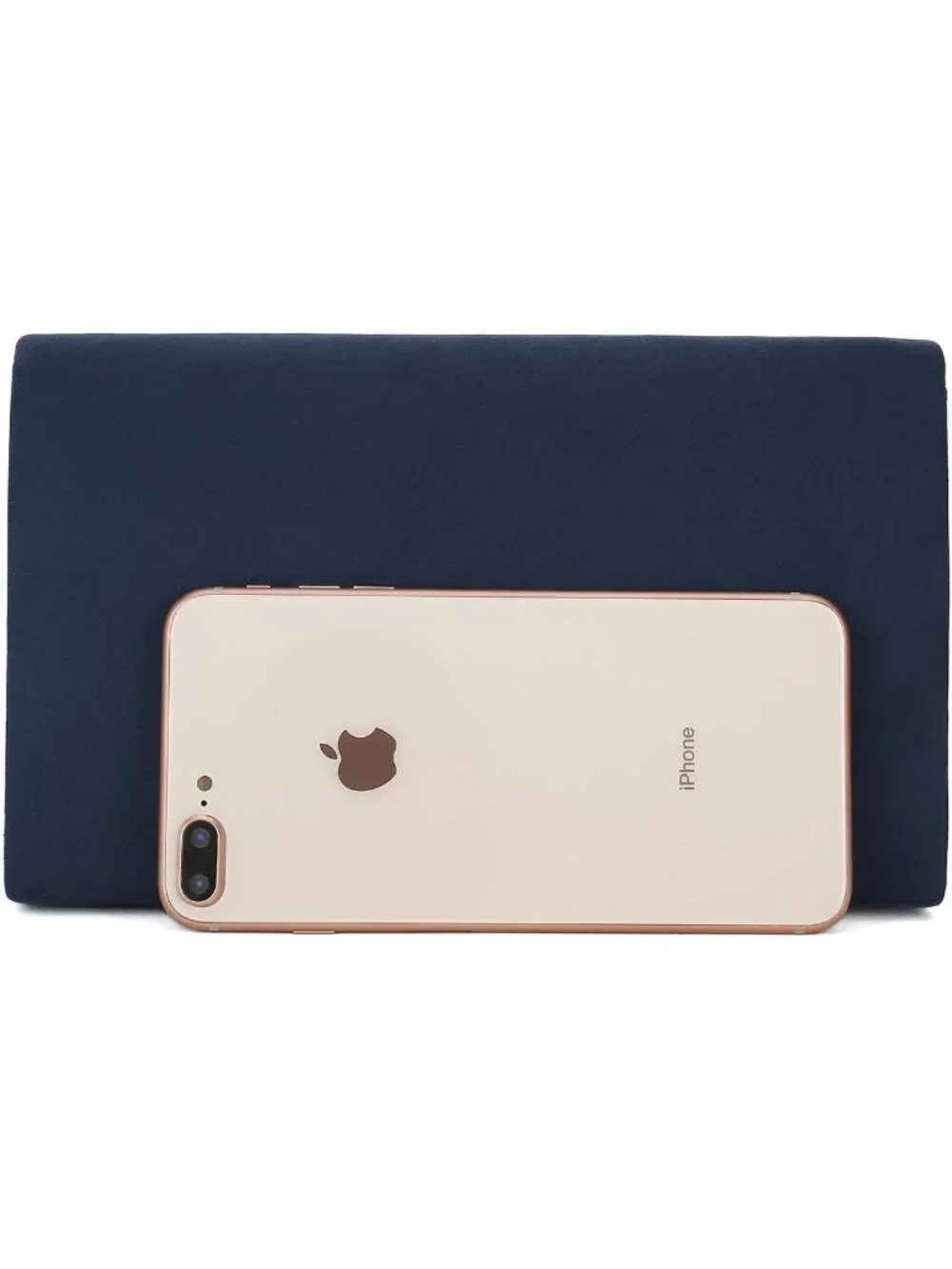 👜 Women's Navy Faux Suede Clutch Bag Elegant Metal Binding Evening Purse
